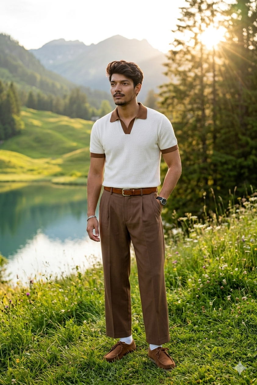 Nature Luxury Fashion Portrait | Cinematic  Mountain View