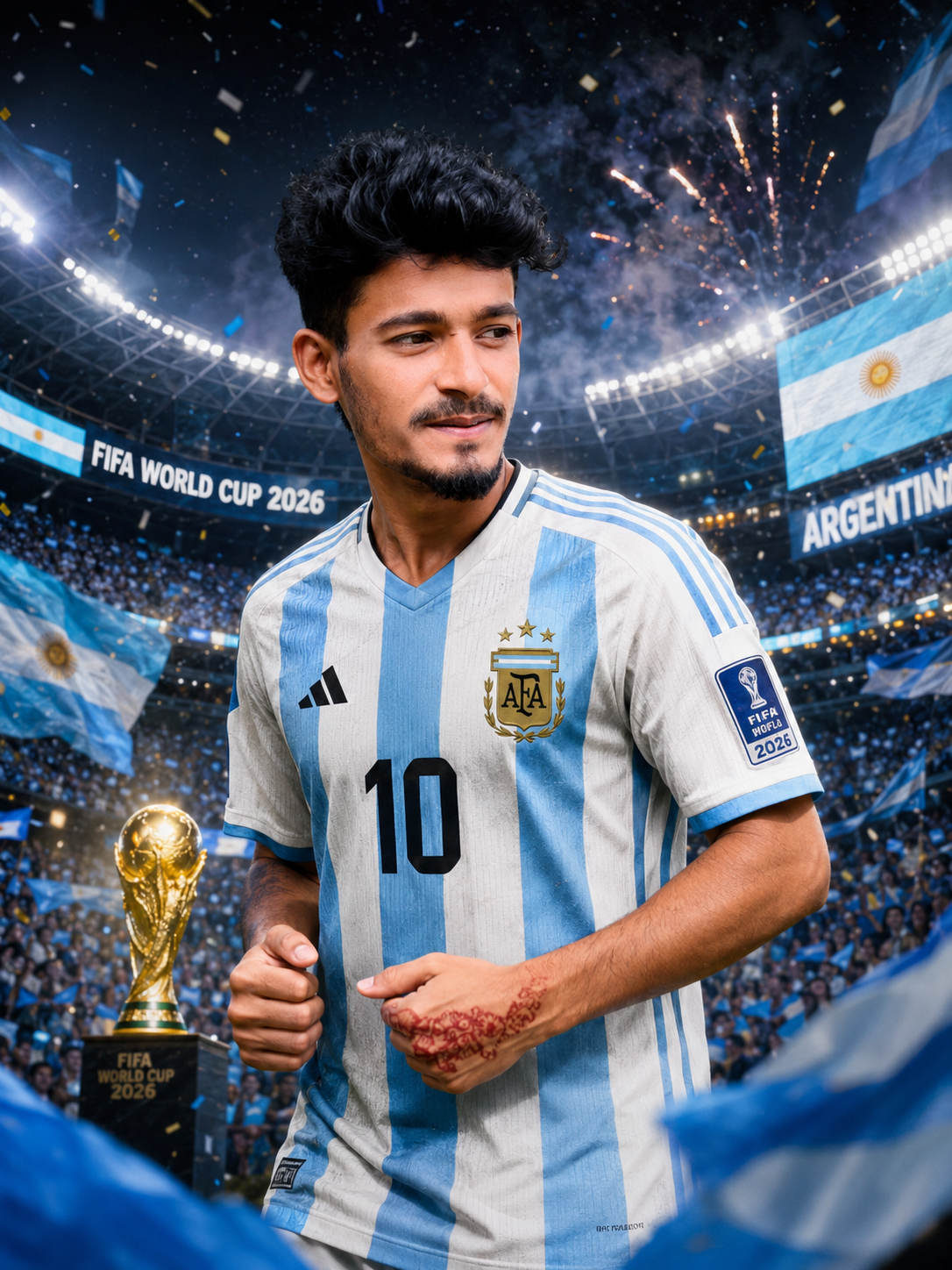 FIFA World Cup 2026 Argentina Hero Fan Poster