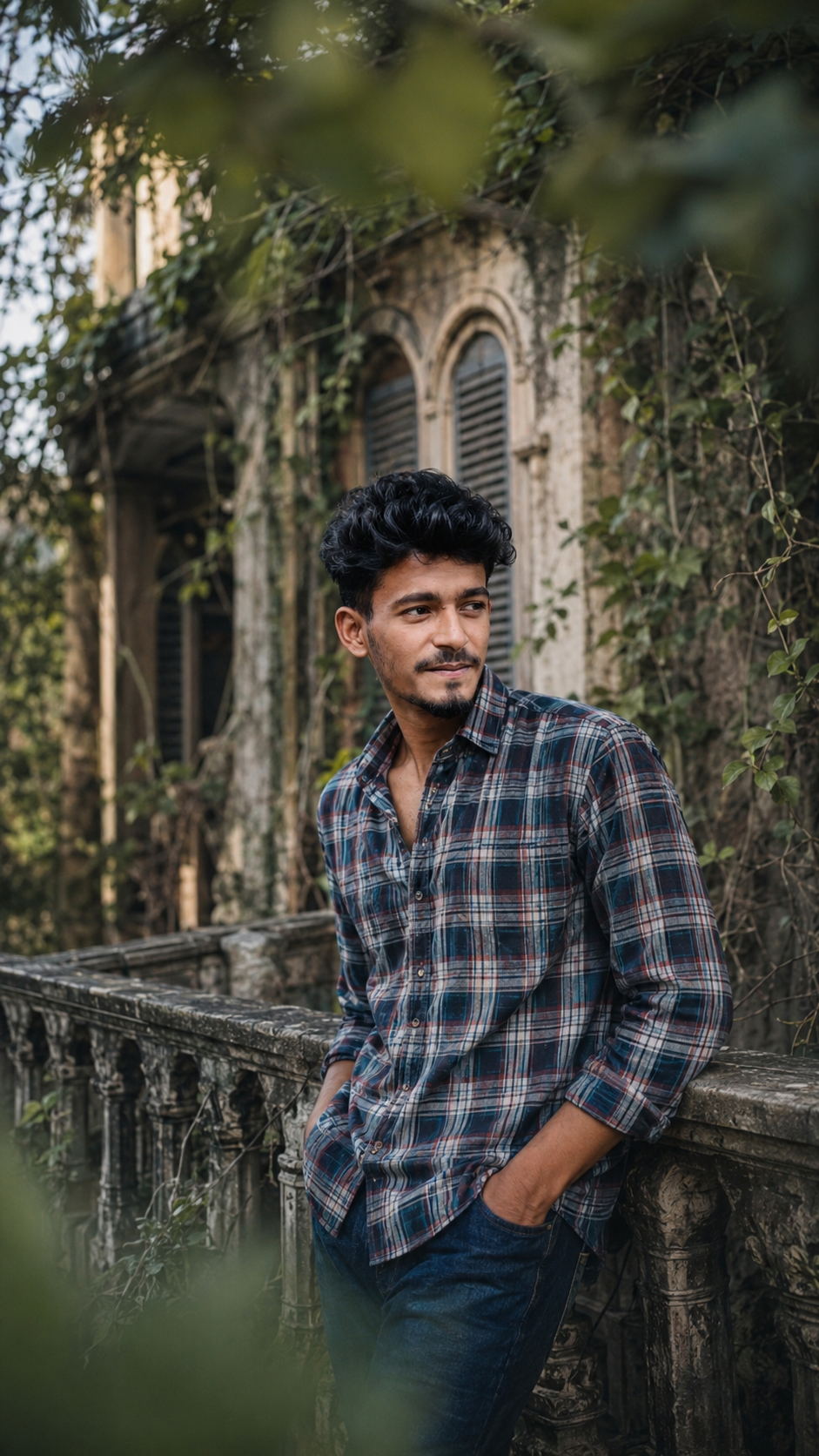 Cinematic Abandoned Mansion Portrait