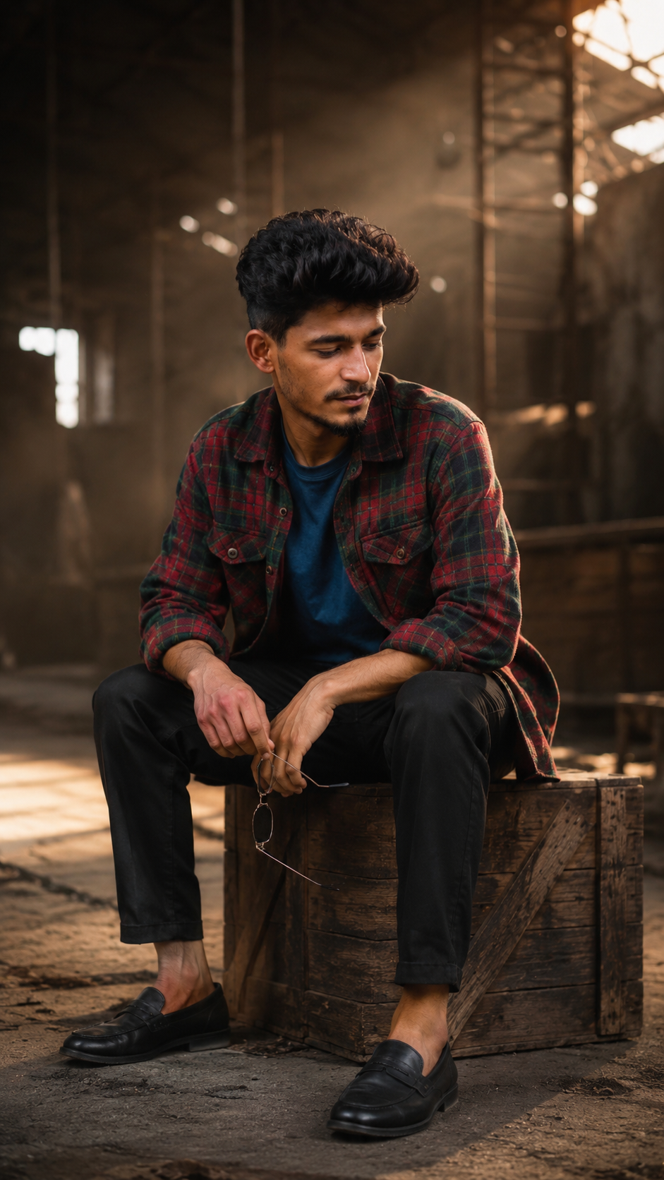 South Asian Man in Warehouse