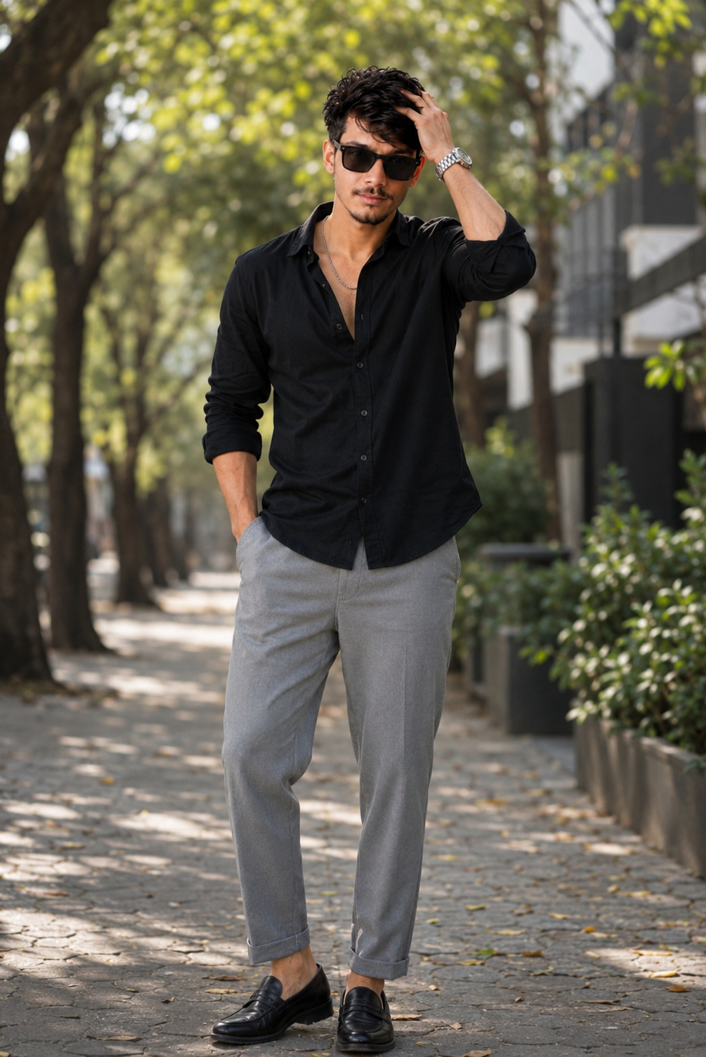 Young Man Outdoor Fashion