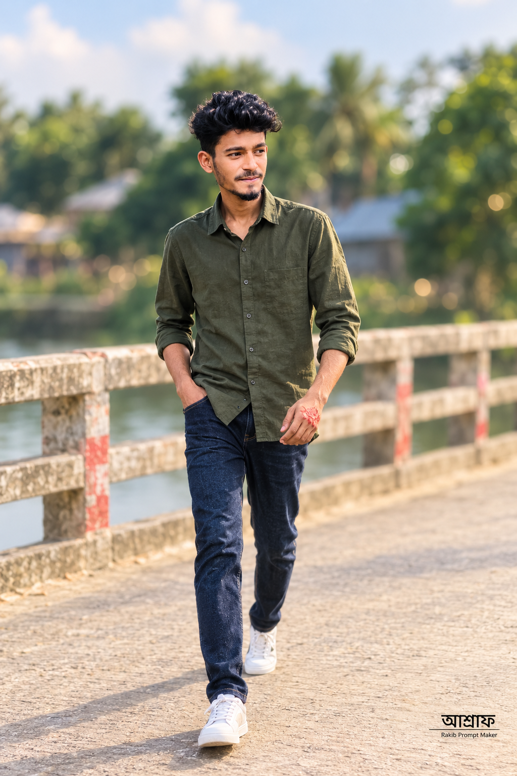 Bangladeshi Man Walking