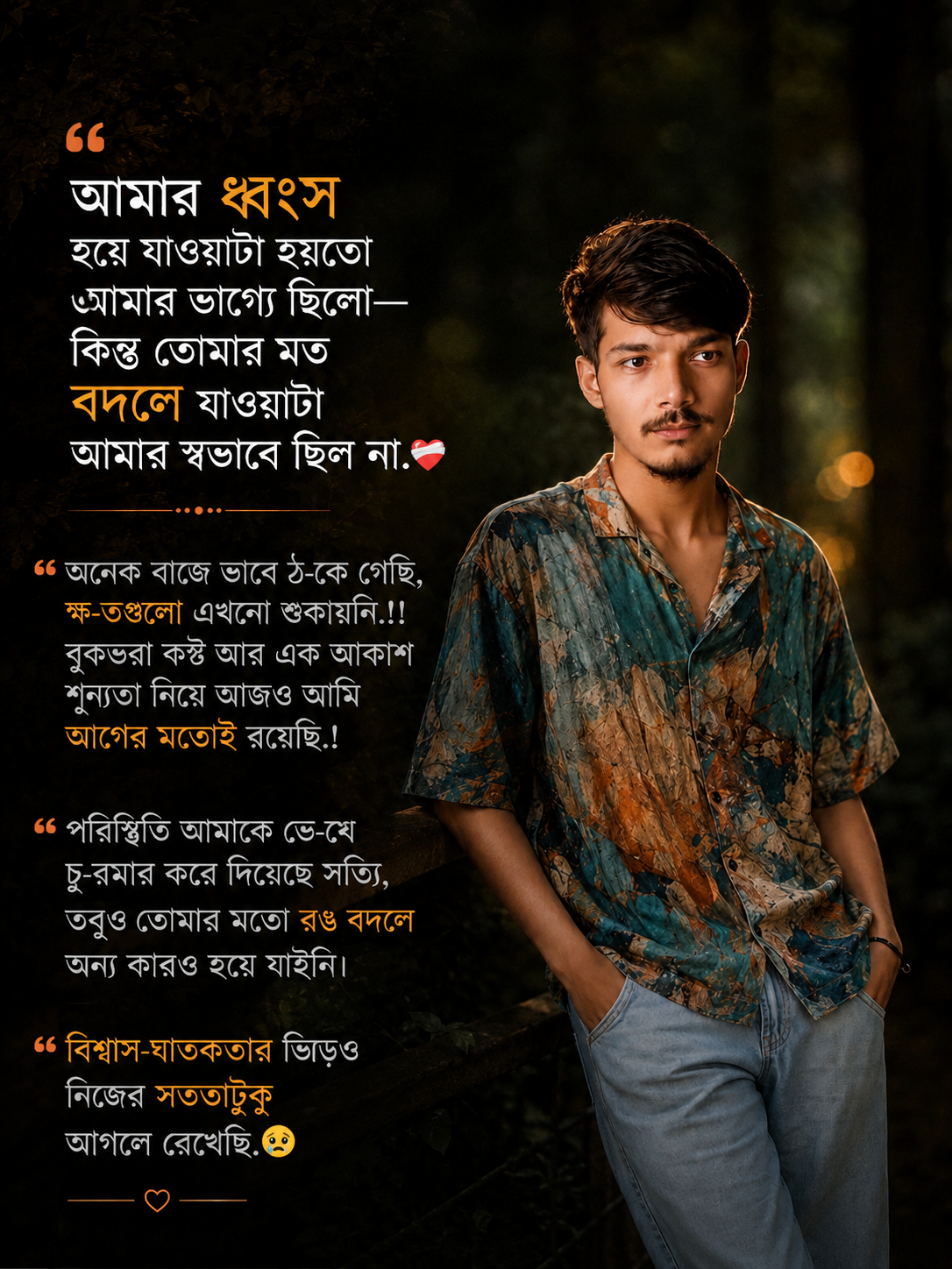 Bengali Quote Poster