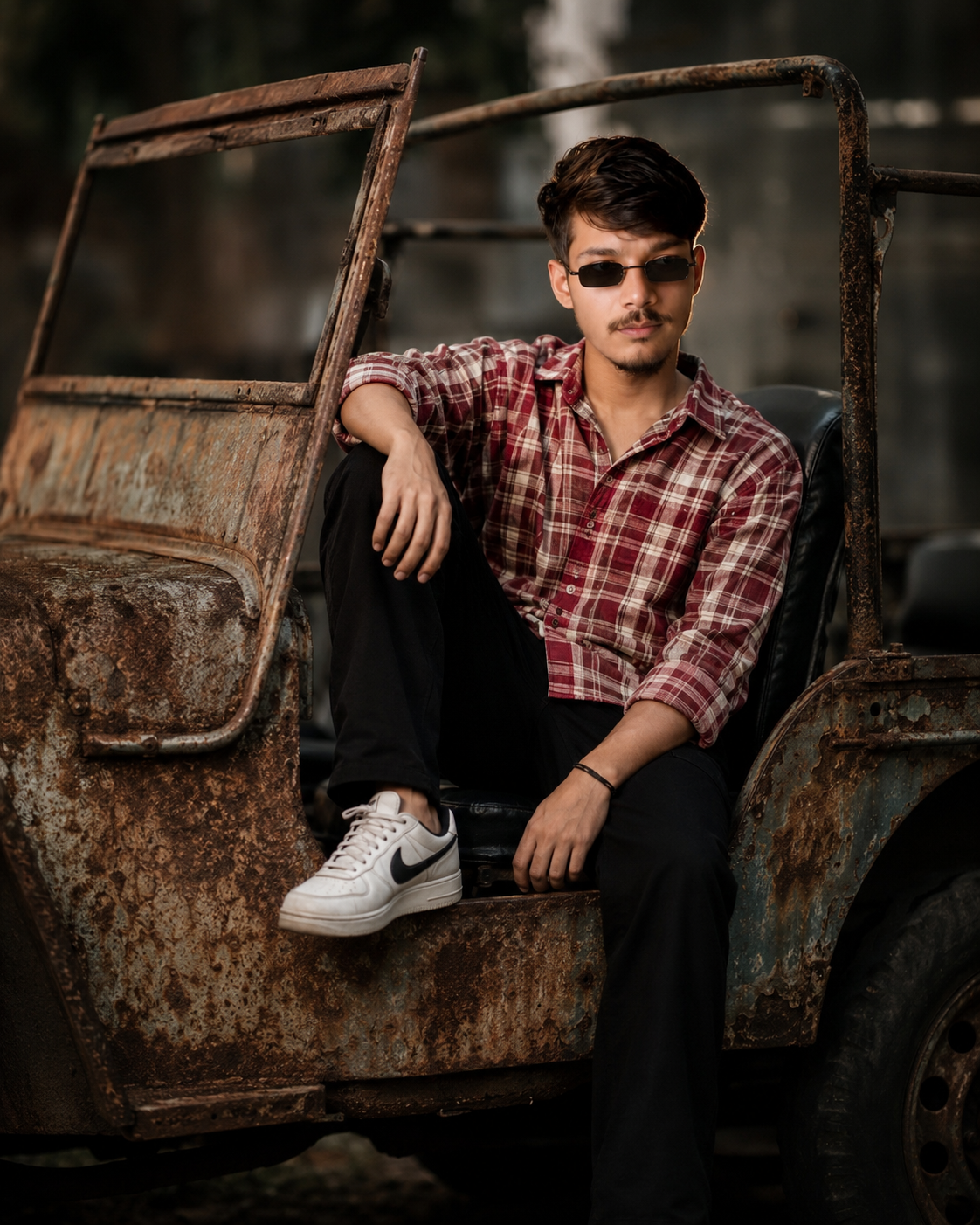 Rusted Jeep Portrait