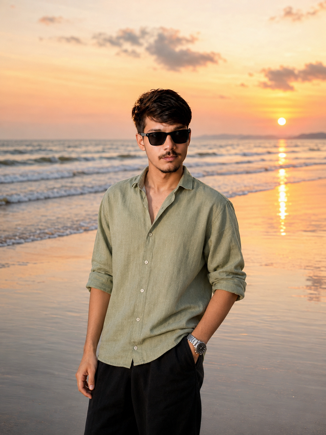 Beach Sunset Portrait