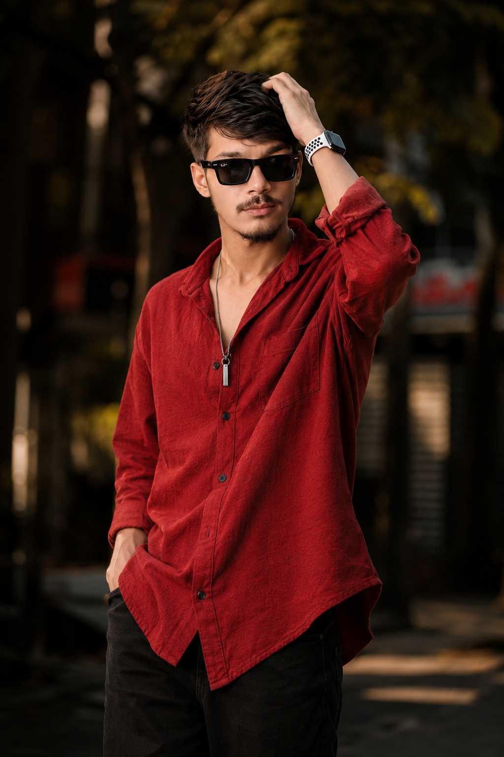 Stylish Young Man Outdoor