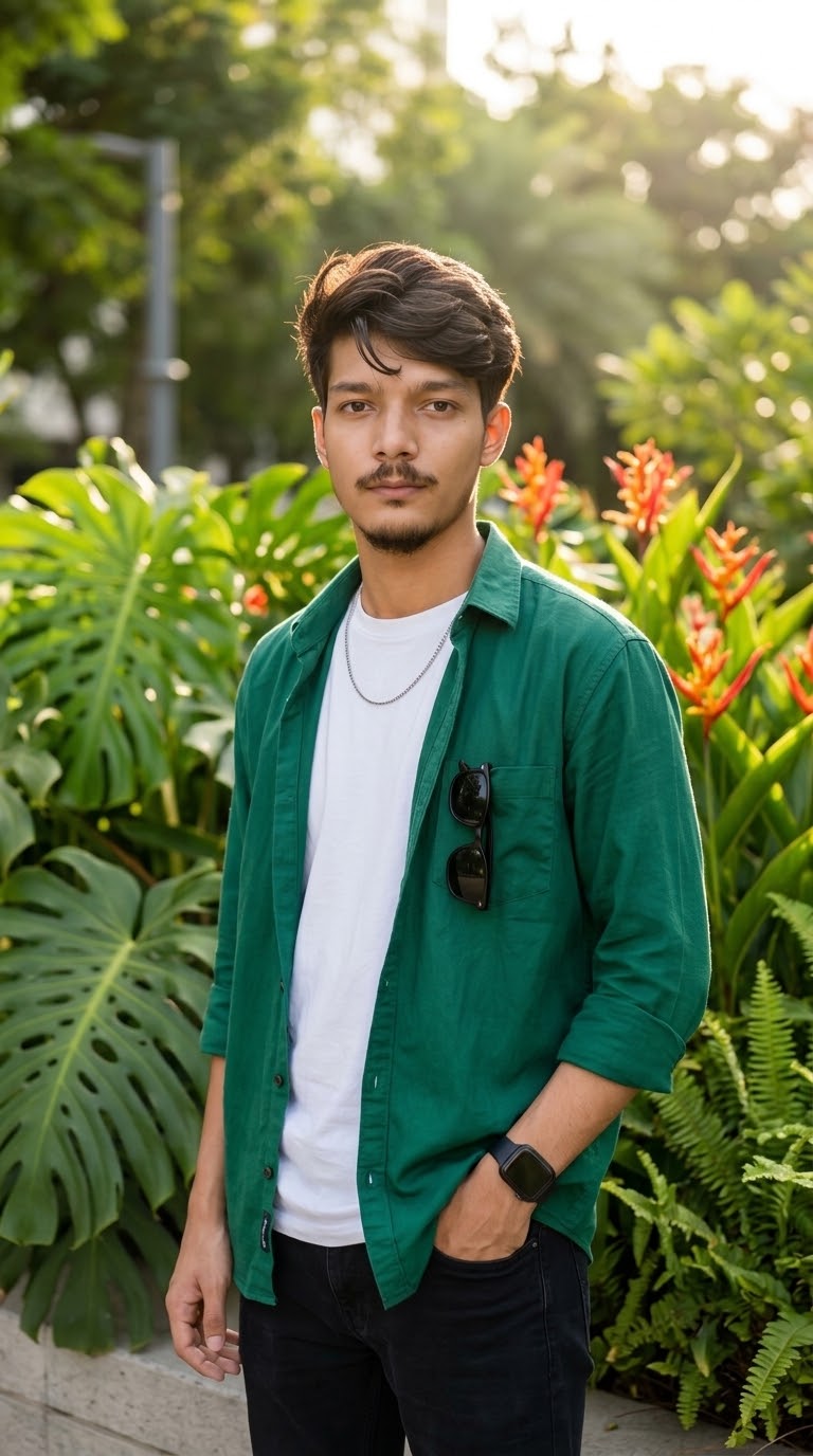 Cinematic Portrait Young Man