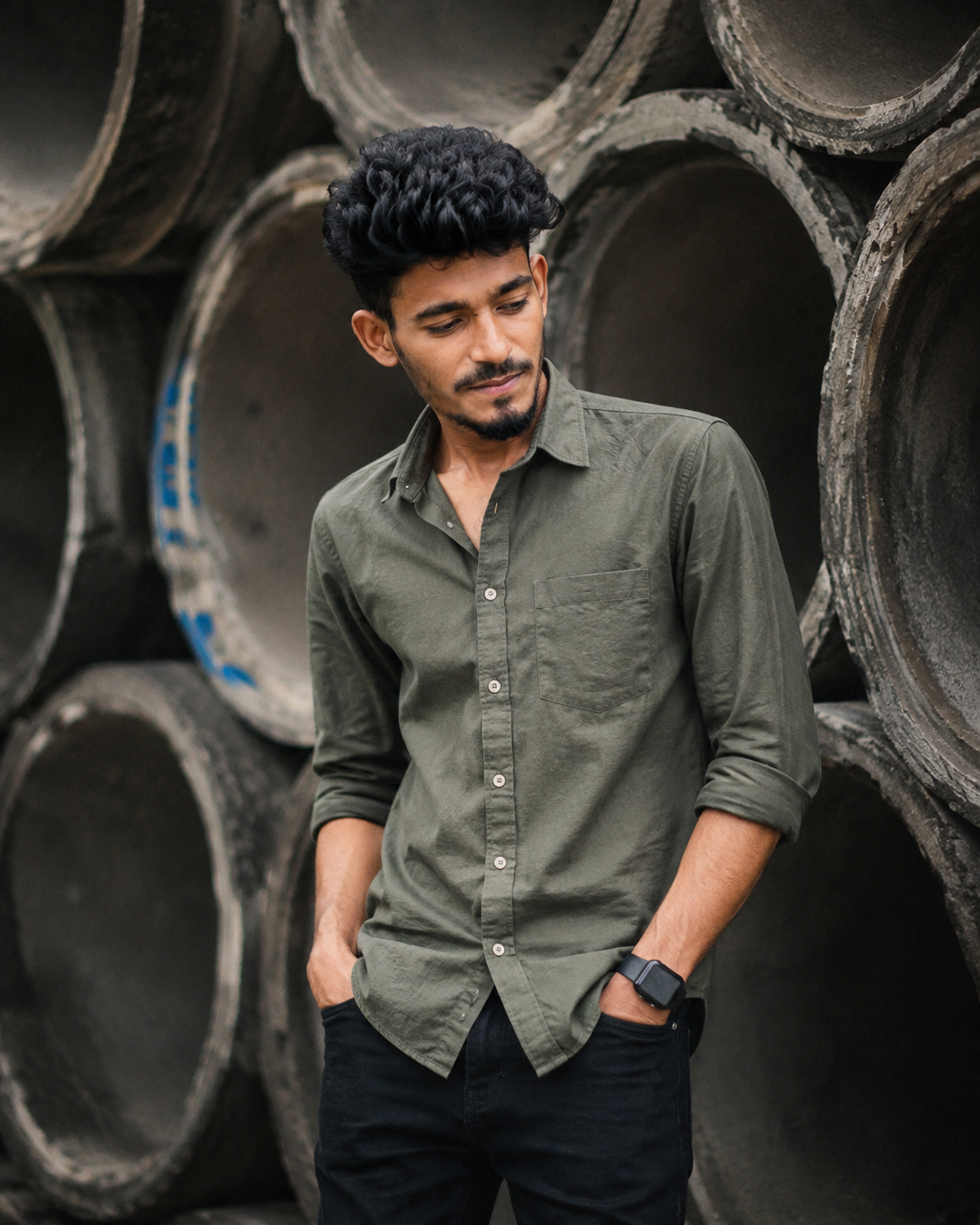 Indian Man in Industrial Setting