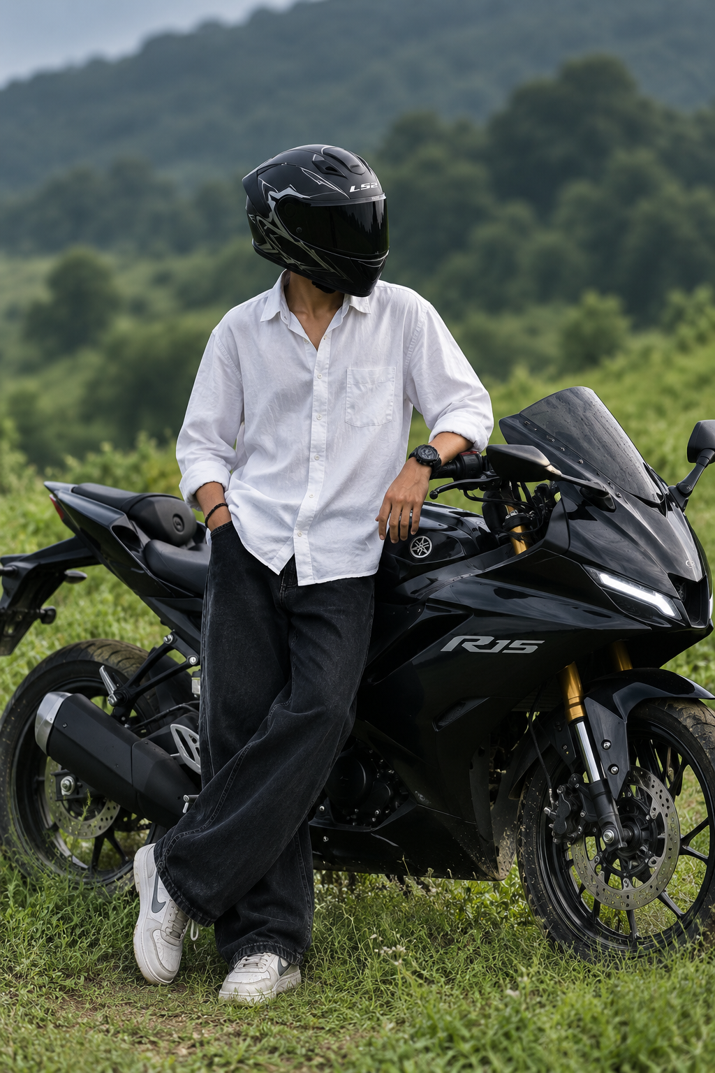Indian Biker Portrait