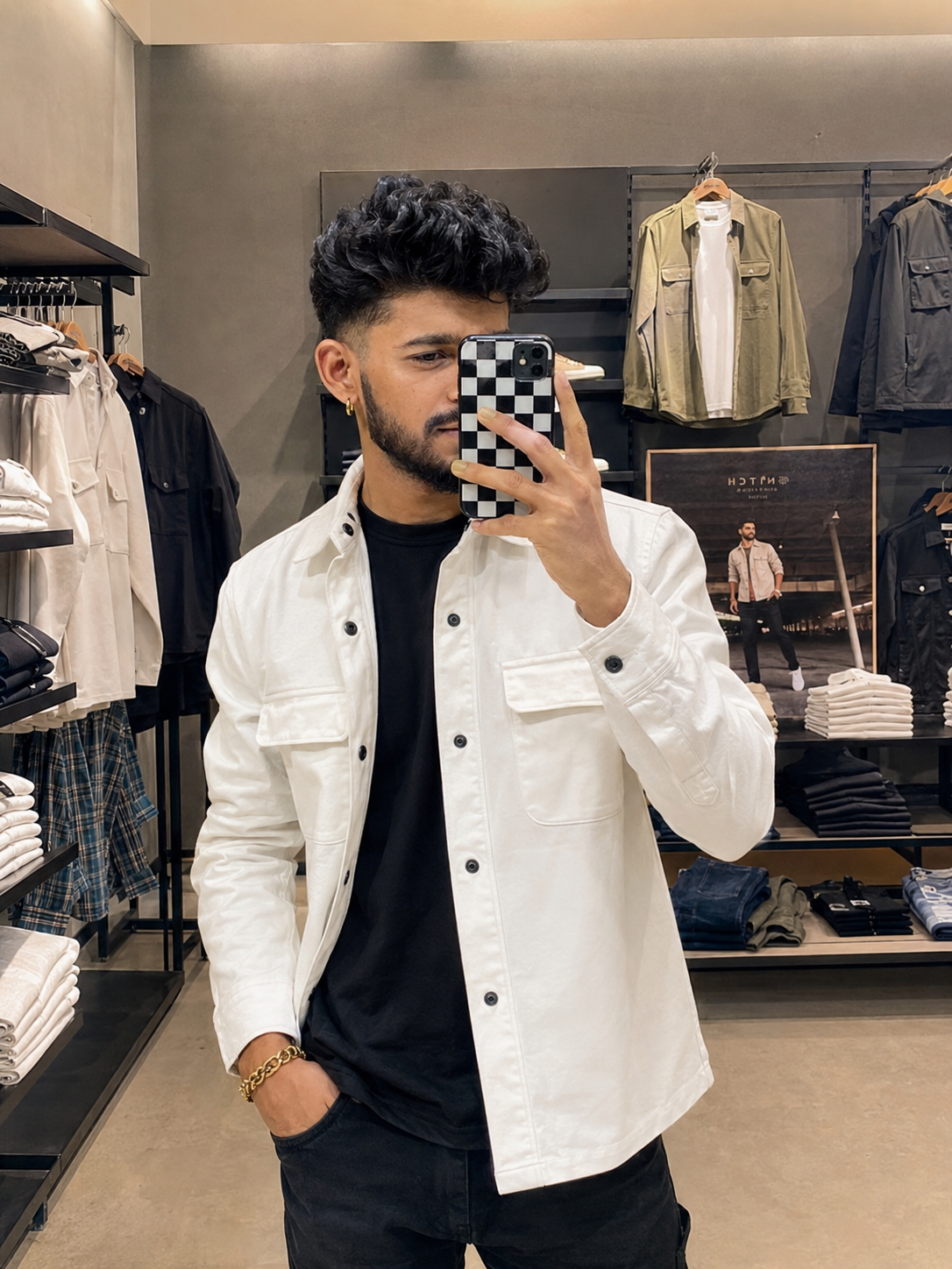 Stylish Young Man Selfie