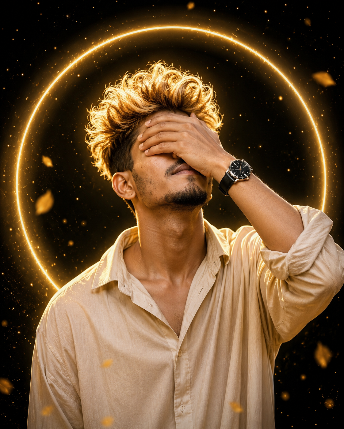 Golden Halo Portrait