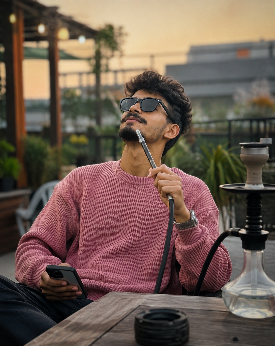 Rooftop Vibes 🌇🩷