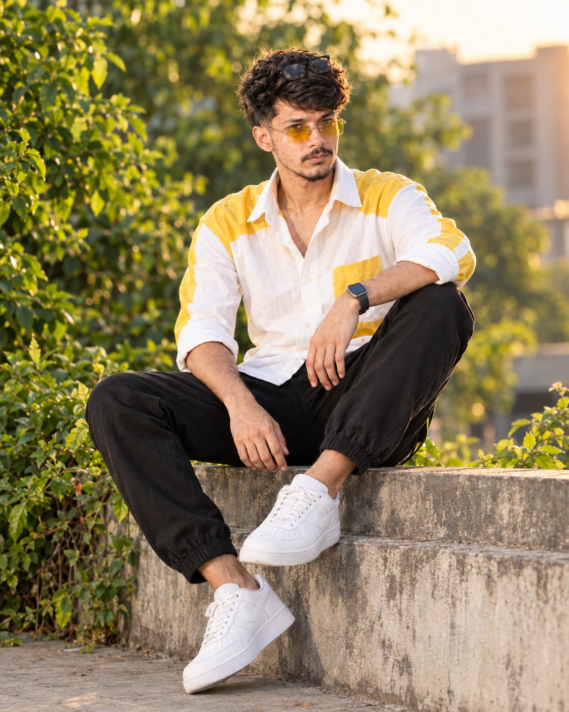 Ultra-Realistic 8K DSLR Outdoor Fashion Portrait of Stylish Young Man